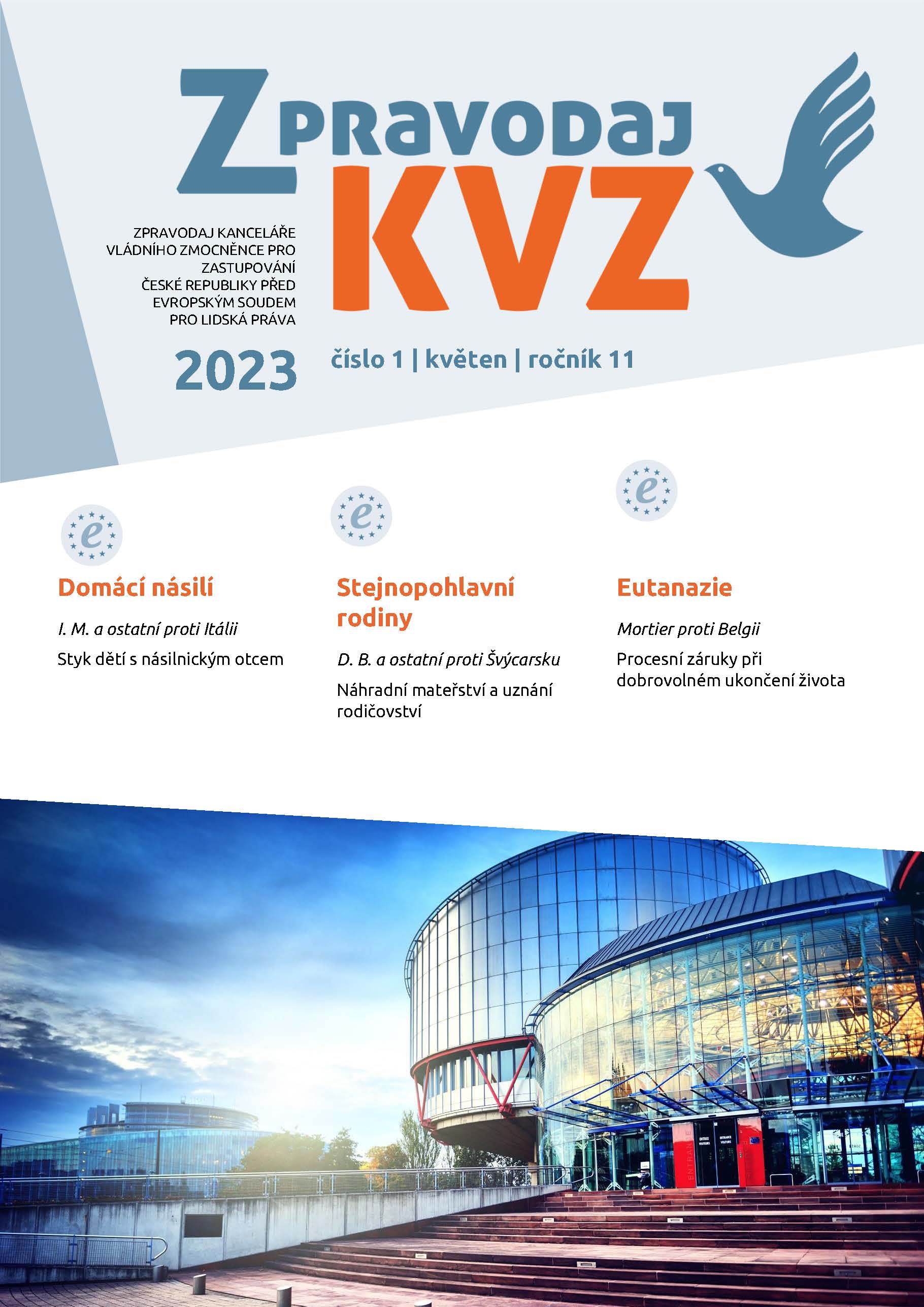 Titulní strana Zpravodaje KVZ 01 2023