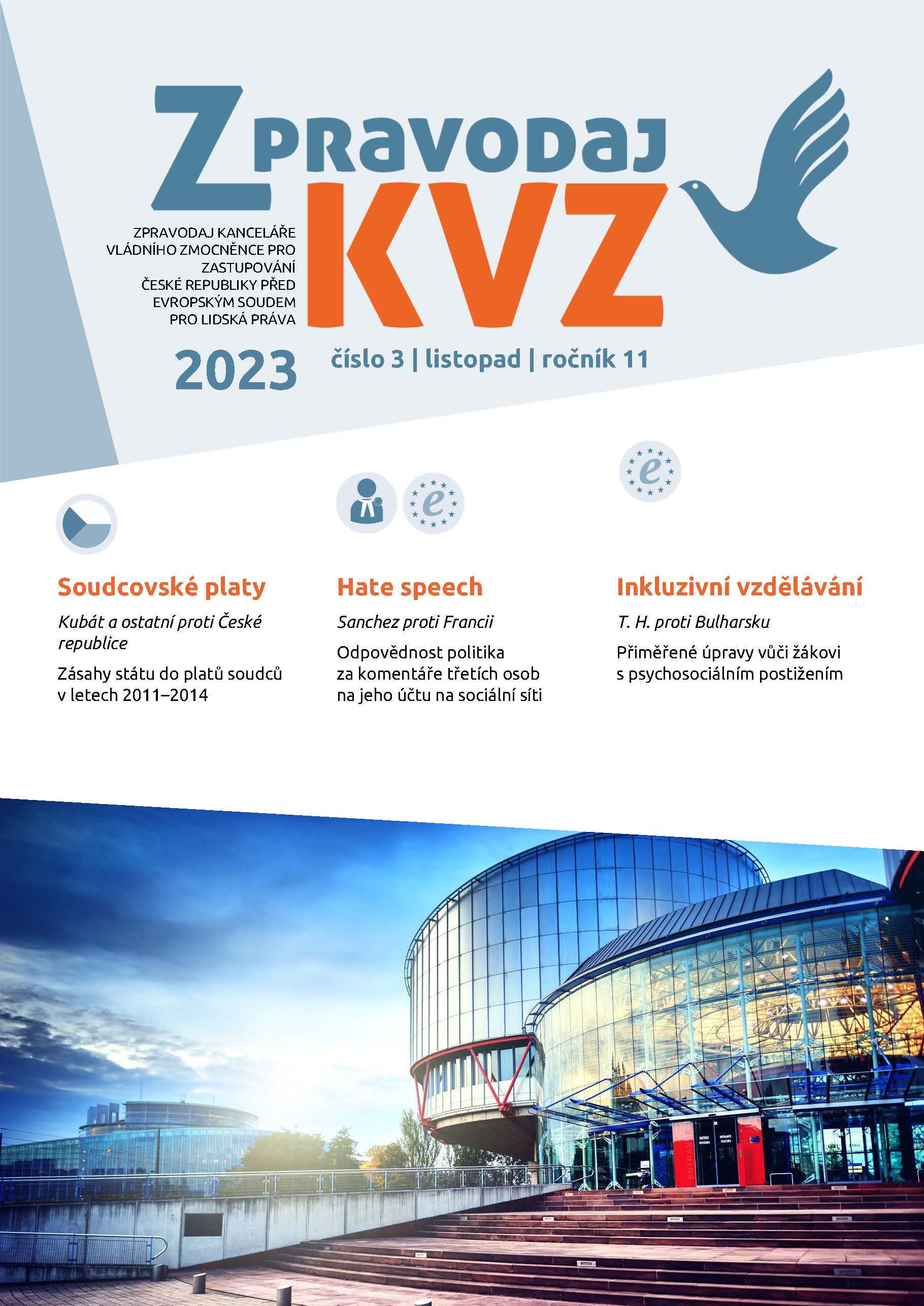 Titulní strana Zpravodaje KVZ 03 2023