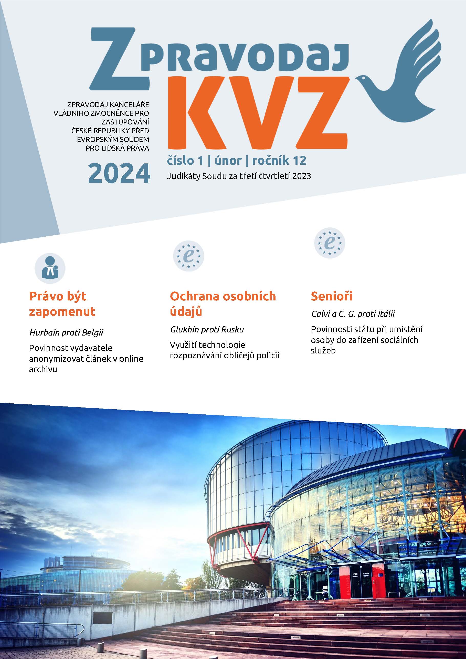 Titulní strana Zpravodaje KVZ 01 2024